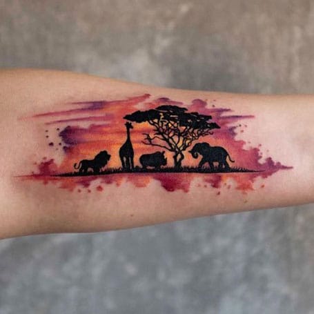 Water Color Tattoos For Women