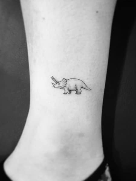 Simple dinosaur tattoo is a secret how to look astonishing