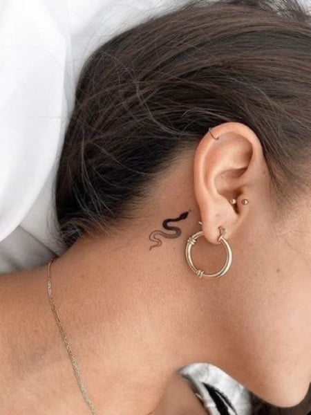 Behind The Ear Tattoo 
