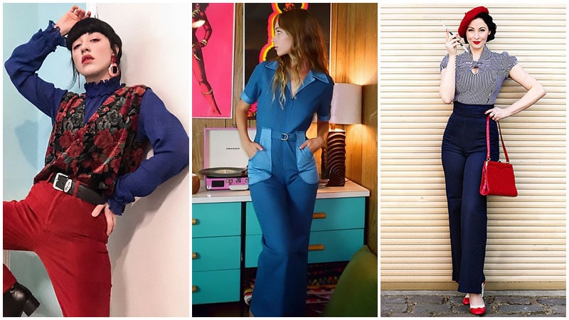 Vintage online fashion aesthetic