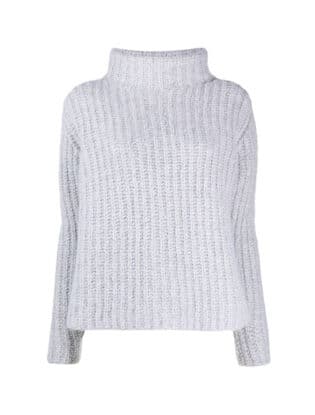 Grey Knit Turtleneck