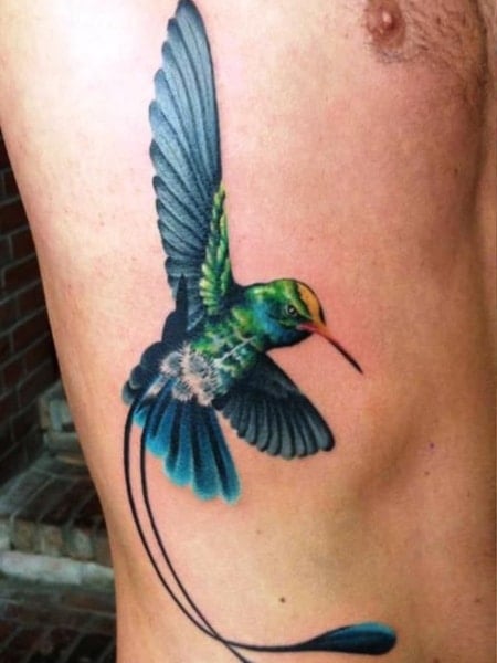 Jamaican Hummingbird Tattoo