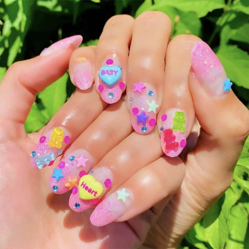 Kidcore Nail Art Acrylic Nail Ideas Britneytokyo 