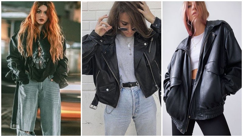 Leather Jackets Original Indie Aesthetic Outfits