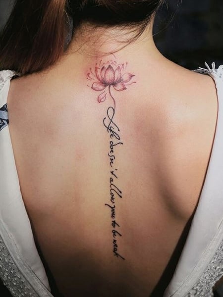Custom Floral Spine Tattoo Design - Etsy