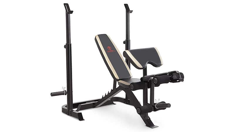 Marcy Adjustable Olympic Weight Bench With Leg Developer And Squat Rack