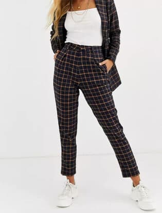 Plaid Pantaloni