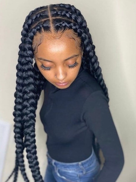 Pop Smoke Inspired Jumbo Tribal Braids 