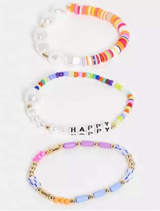 Rainbow Bead Bracciali