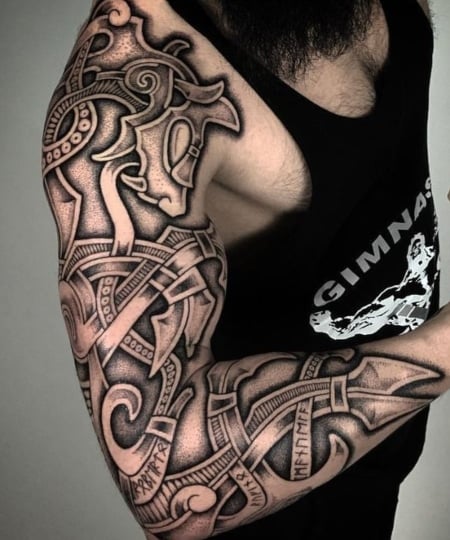 270 Traditional Viking Tattoos and Meanings 2023 Nordic Symbols For Men