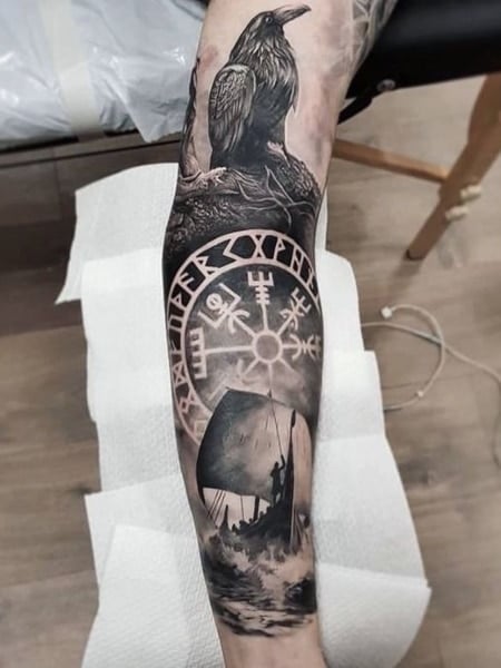 Viking Forearm Tattoo 