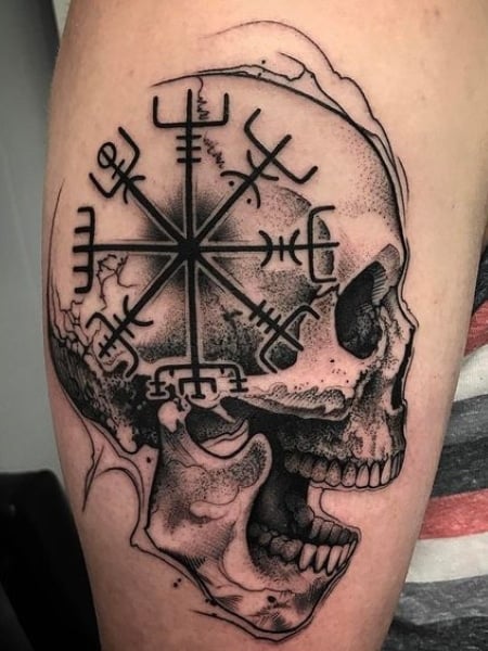 Nordic Compass tattoo by Sebastian Echeverria  Post 25294