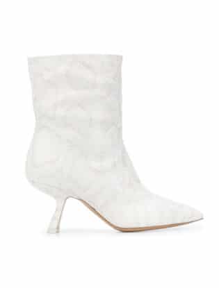 White Ankle Booties