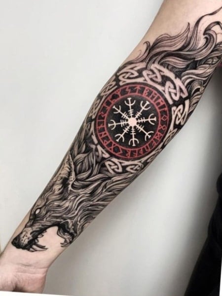 60 Traditional Norse Tattoos for Men 2023 Mythology  Rune Designs