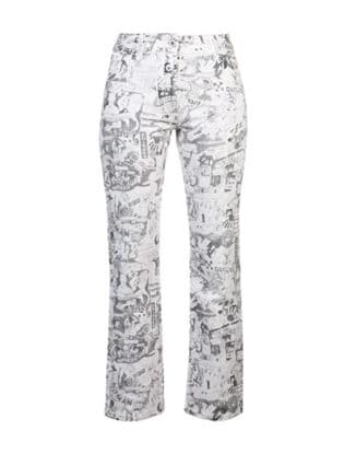 Cartoon Print Jeans