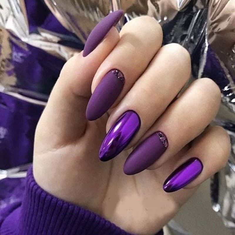 Dark Purple Nails