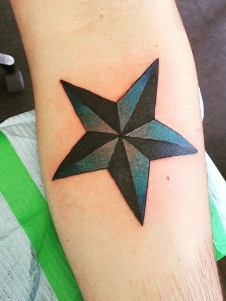 Cinco pontos Tatuagem de Estrela