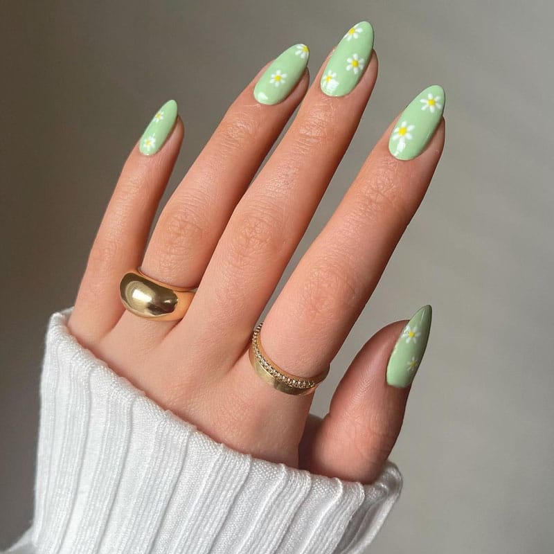 Light Green Nails