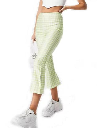 Pastel Green Cropped Pants