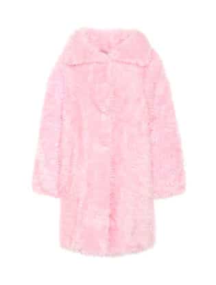 Pink Faux Fur Coat
