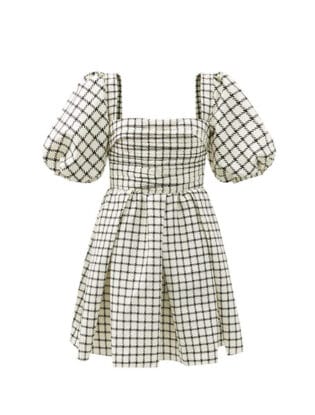 Puff Sleeve Neutral Dresses