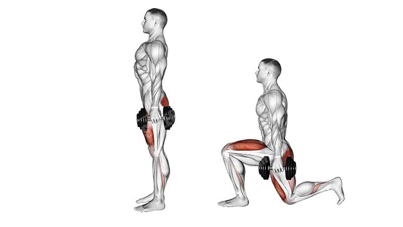 Reverse Dumbell Lunge