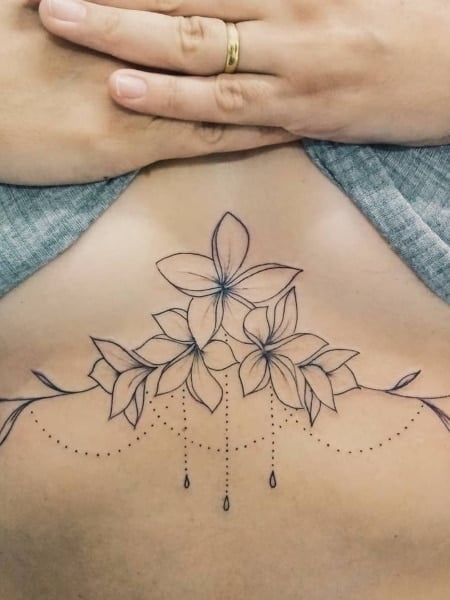 Underboob  Sternum Tattoos  The Ink Factory Tattoo Studio Dublin