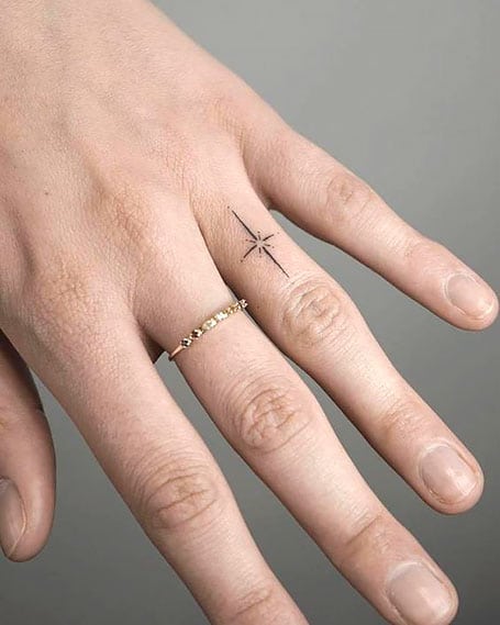 Star Tattoo On The Hand 1
