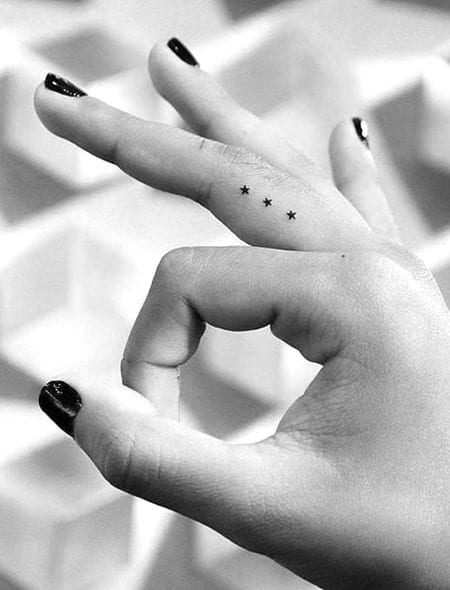 Star Finger Tattoo