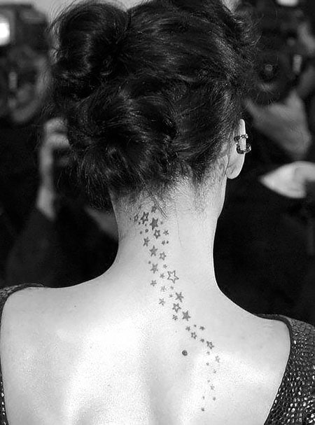 Star Tattoo Back Women