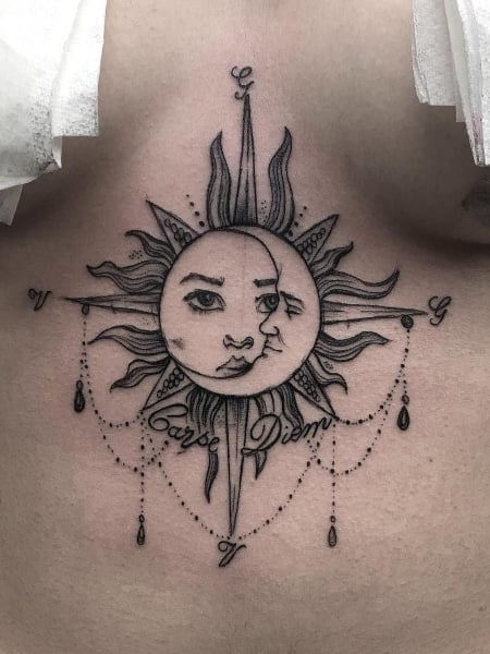 Sun And Moon Tattoo 