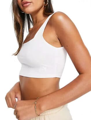 White Cropped Singlets