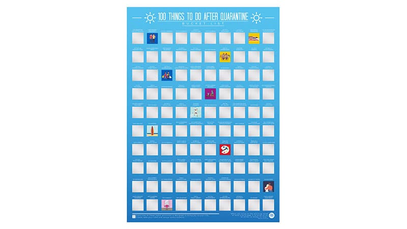 100 Things To Do After Quarantine Scratch Chart