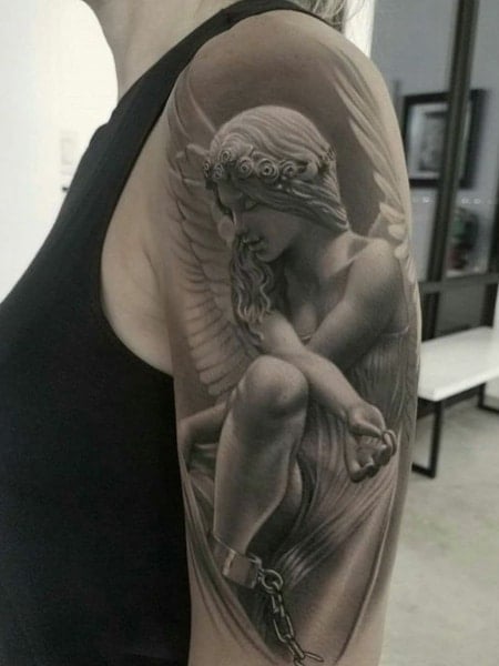 Angel Half Sleeve Tattoo