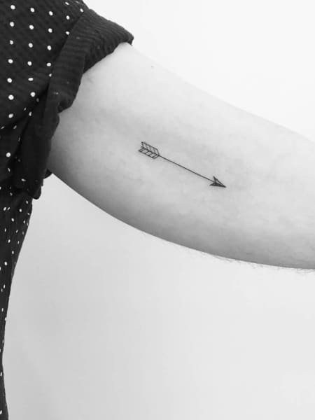 Arrow Inner Arm Tattoo