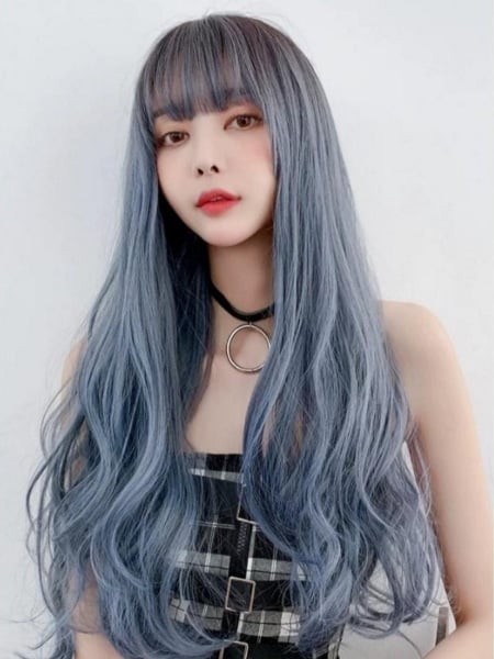 Ash Blue Hair