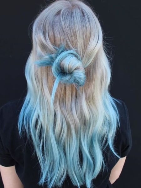 Blonde And Blue Hair