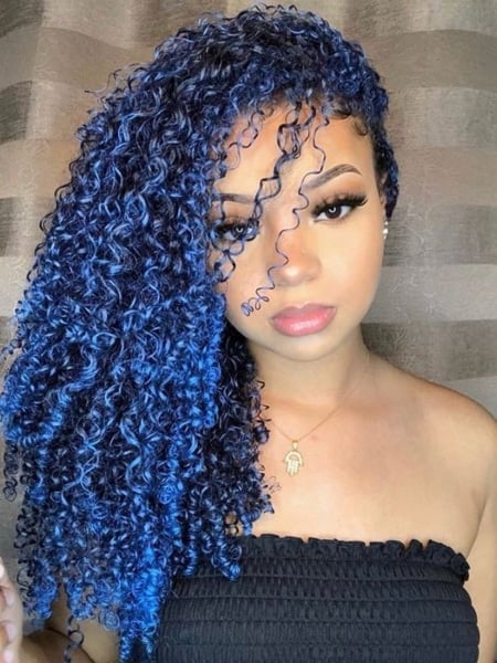 Blue Natural Hair