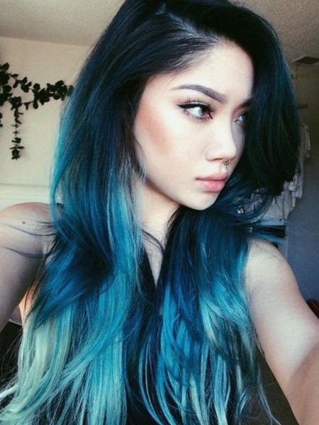 Blue Ombre Hair