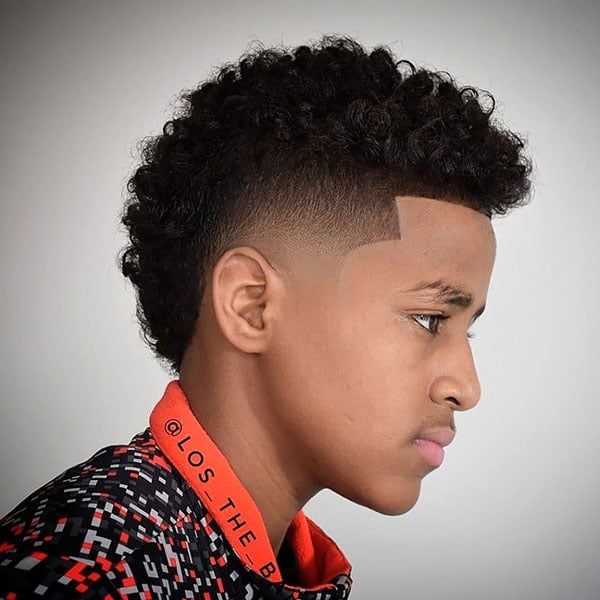 Boy Haircut Burst Fade