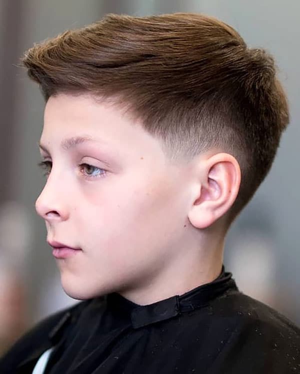 Boy Haircut Faux Hawk With Drop Fade