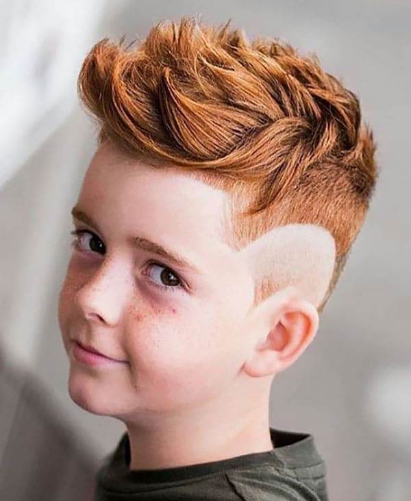 Boy Haircut Faux Hawk With Hair Design