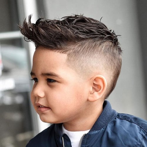  Faux Hawk With Skin Fade - Boys Haircuts