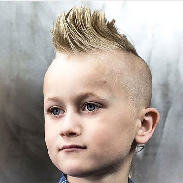 Boy Haircut Mohawk With Skin Fade