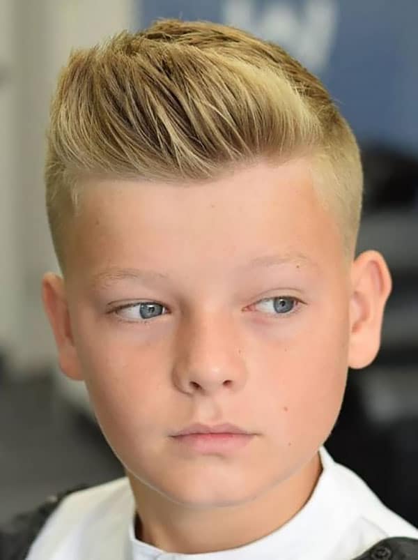Boy Haircut Short Back And Sides With Quiff