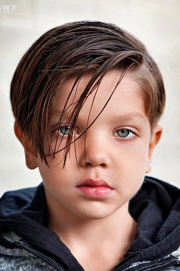 Side Swept Fringe - Boys Haircuts