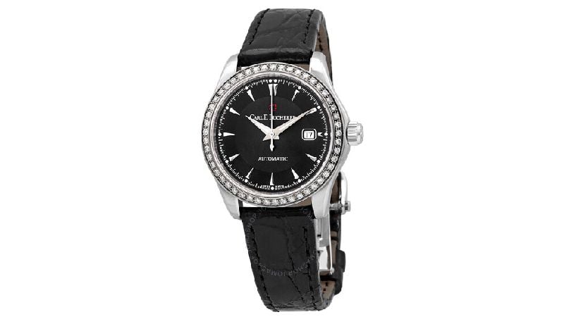 Carl F. Bucherer Manero Autodate Automatic Diamond Black Dial Watch