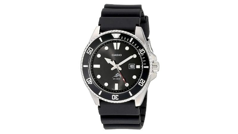 Casio Men's Mdv106 1av 200m Duro Analog Watch, Black
