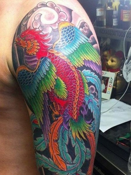 Buy Phoenix Tattoo Design Colored Plus Black and Grey Versions Online in  India  Etsy