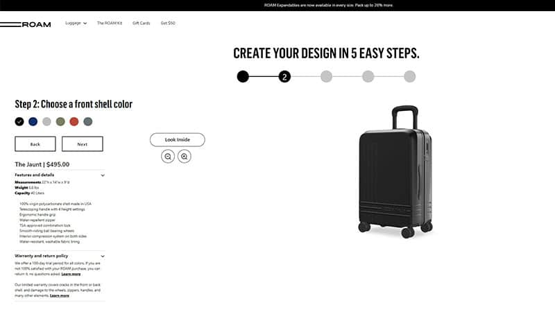 Custom Roam Luggage